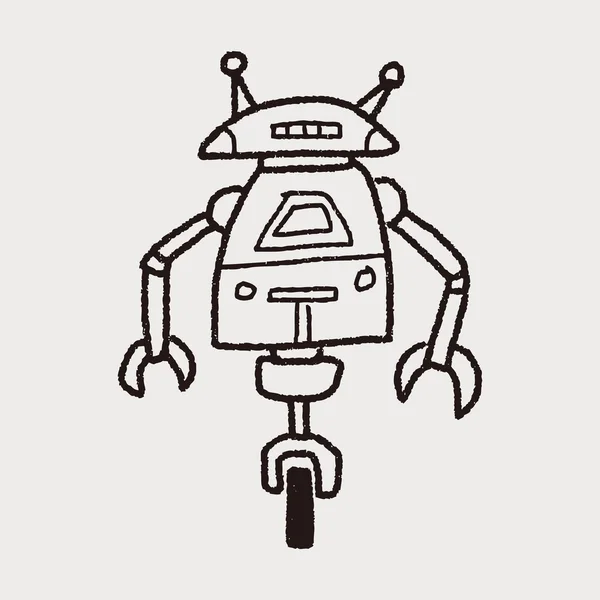 Doodle de robô — Vetor de Stock