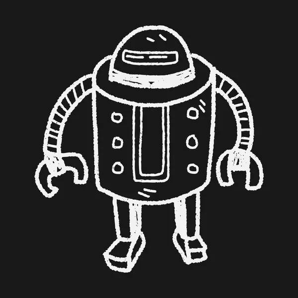 Doodle робот — стоковий вектор
