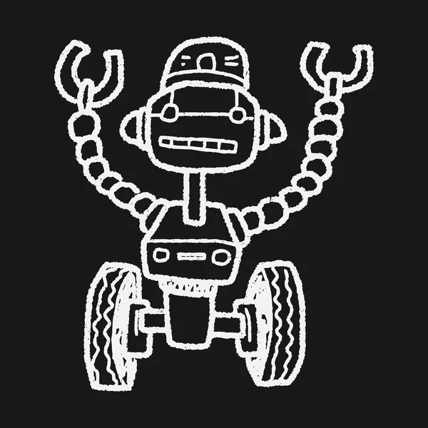 Robot garabato — Vector de stock