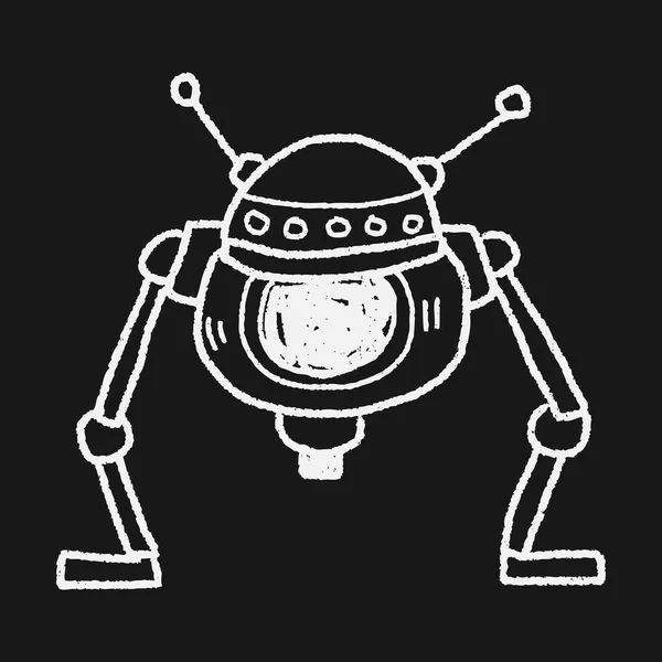 Robot doodle — Stock vektor