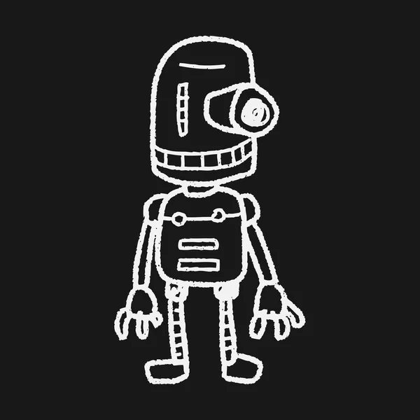 Doodle robot — Image vectorielle