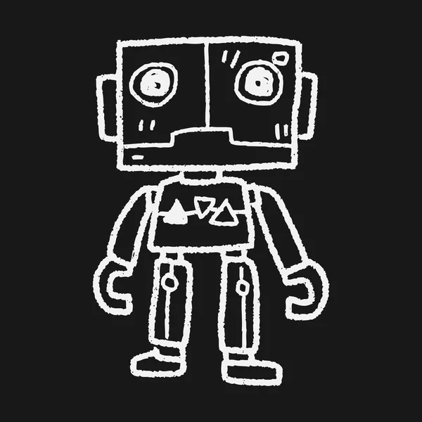 Robot garabato — Archivo Imágenes Vectoriales