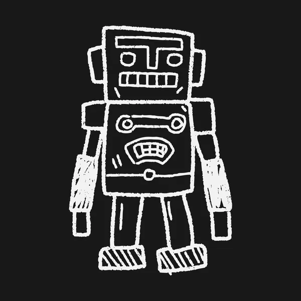 Robot garabato — Vector de stock