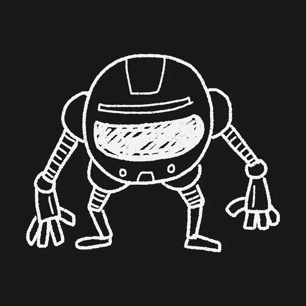 Robot garabato — Vector de stock