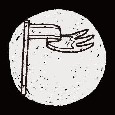 Kraliyet bayrağı doodle