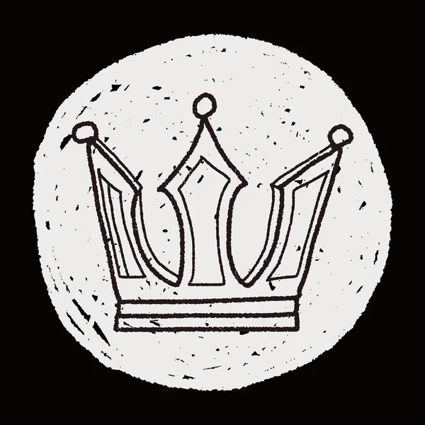 Doodle корони — стоковий вектор