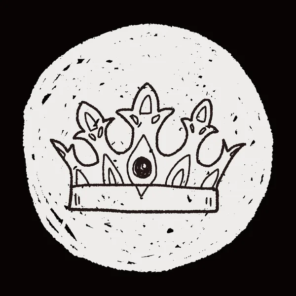 Doodle корони — стоковий вектор