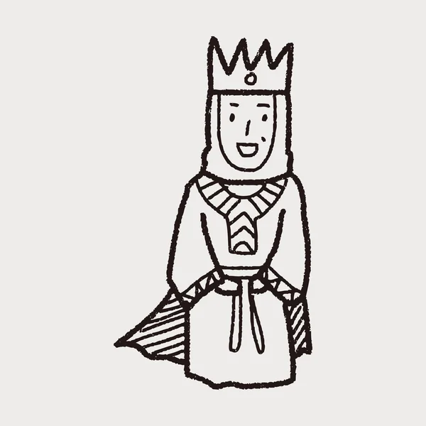 女王的涂鸦 — 图库矢量图片