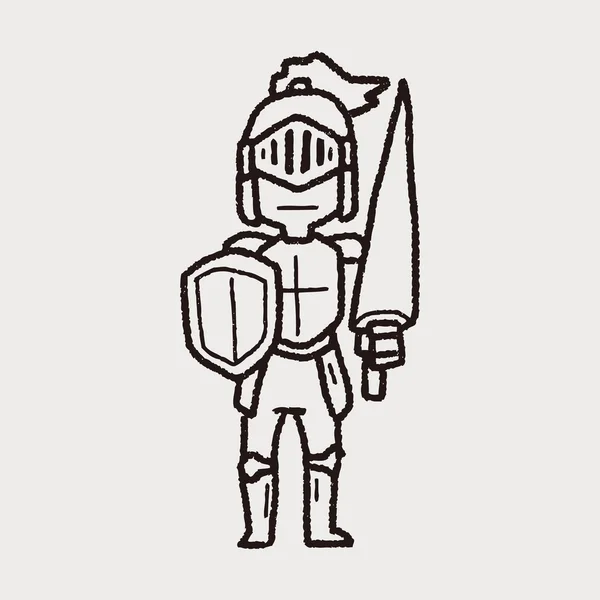 Knight doodle — стоковый вектор