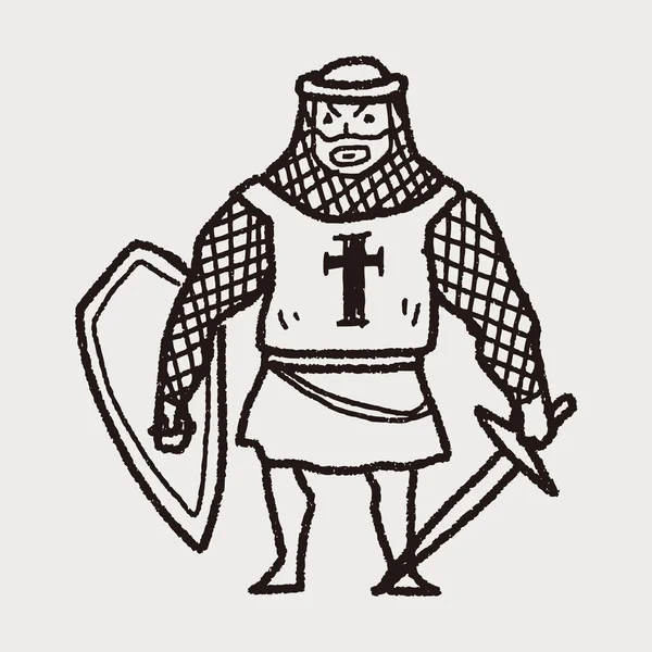 Knight doodle — стоковый вектор