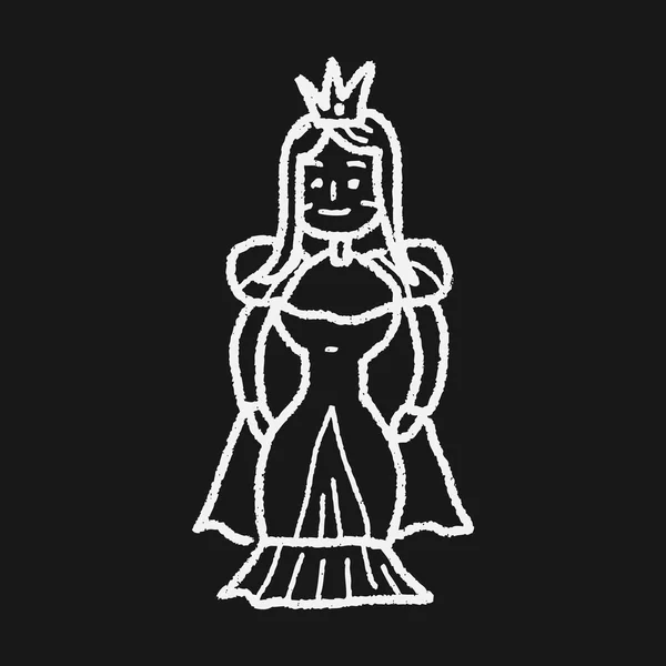 公主涂鸦 — 图库矢量图片