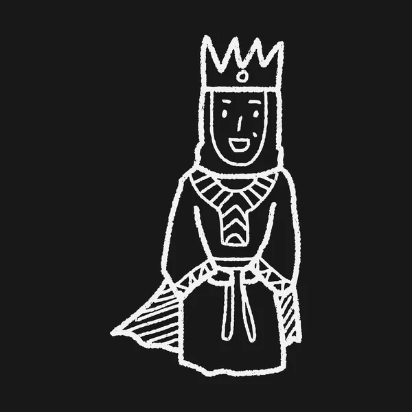 Doodle-Königin — Stockvektor