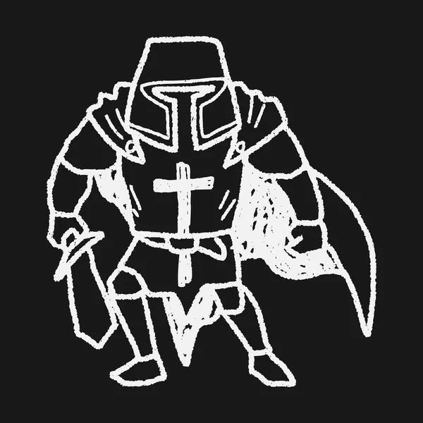 Knight doodle — стоковый вектор