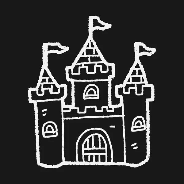 Castle doodle — Stock Vector