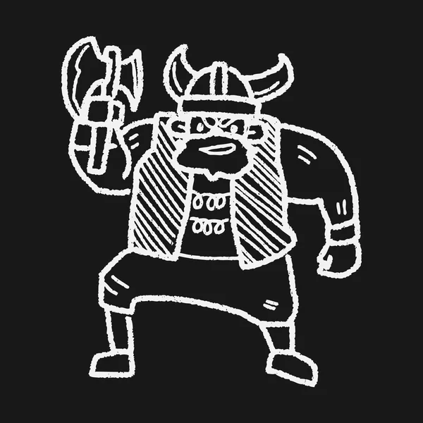 Doodle viking —  Vetores de Stock