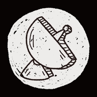 uydu doodle çizim