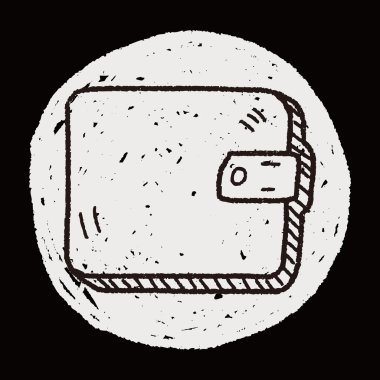 m-cüzdan doodle çizim