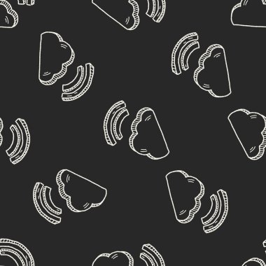 Internet bulut doodle çizim