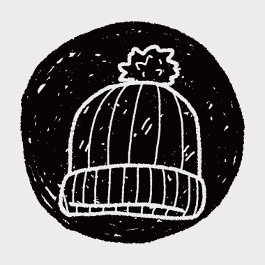 Kış şapka doodle