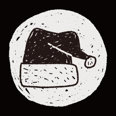 Noel şapka doodle
