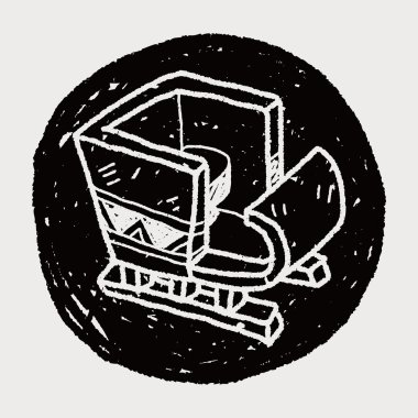 atlı kızak doodle