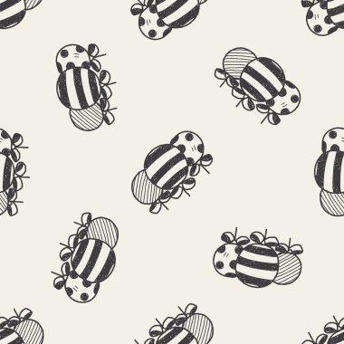 Noel dekorasyon doodle Dikişsiz desen arka plan