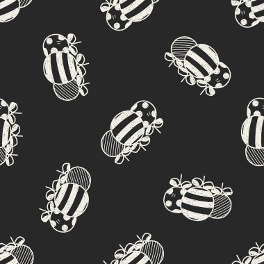 Noel dekorasyon doodle Dikişsiz desen arka plan