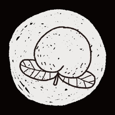 Şeftali doodle
