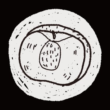 Şeftali doodle