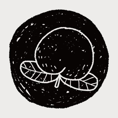 Şeftali doodle