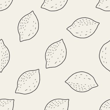 Limon doodle Dikişsiz desen arka plan
