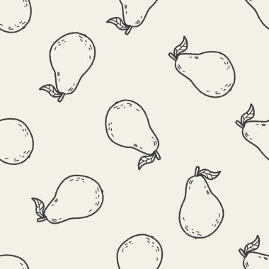 guava doodle Dikişsiz desen arka plan