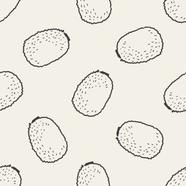 kivi doodle Dikişsiz desen arka plan