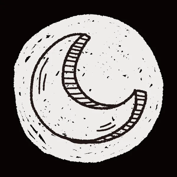 Moon doodle — Stock vektor