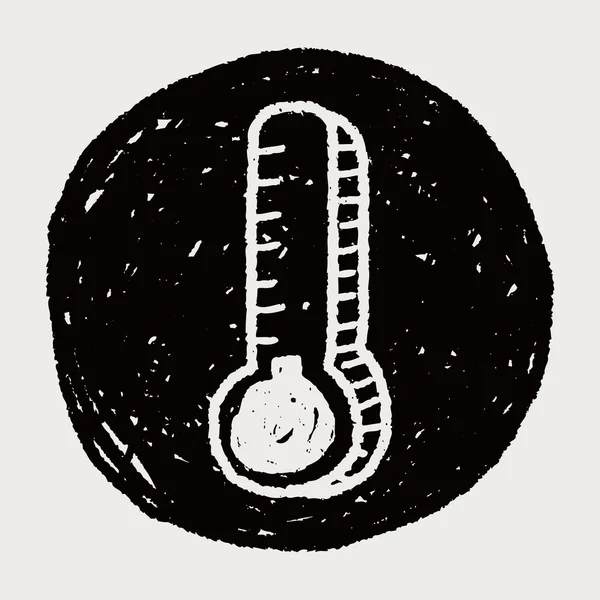 Doodle-Thermometer — Stockvektor