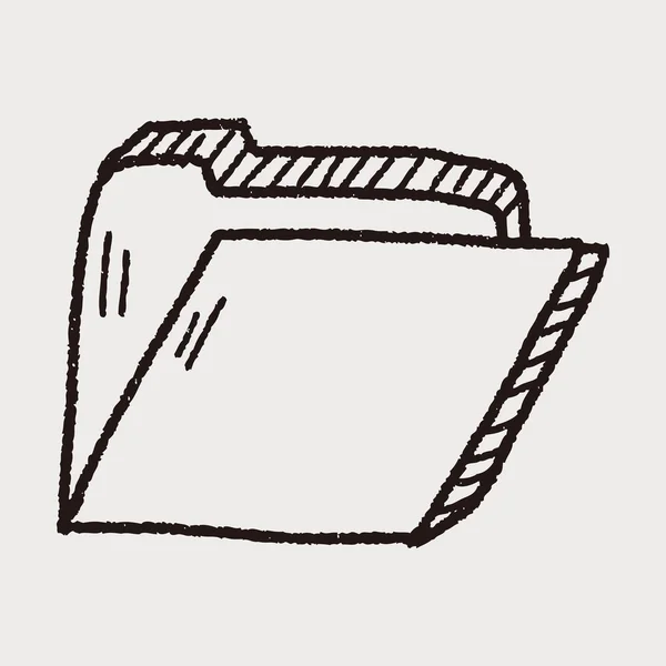Doodle φάκελο — Διανυσματικό Αρχείο