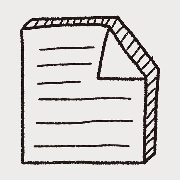 Doodle документа — стоковий вектор