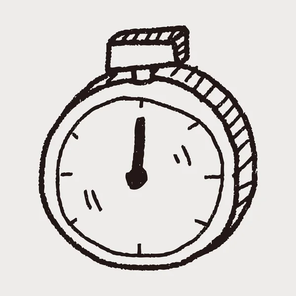 Doodle stopwatch — Stockvector