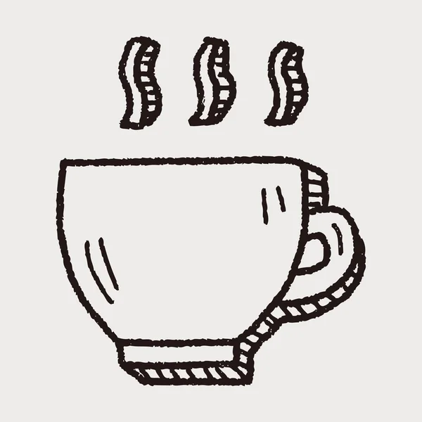 Doodle-Kaffee — Stockvektor