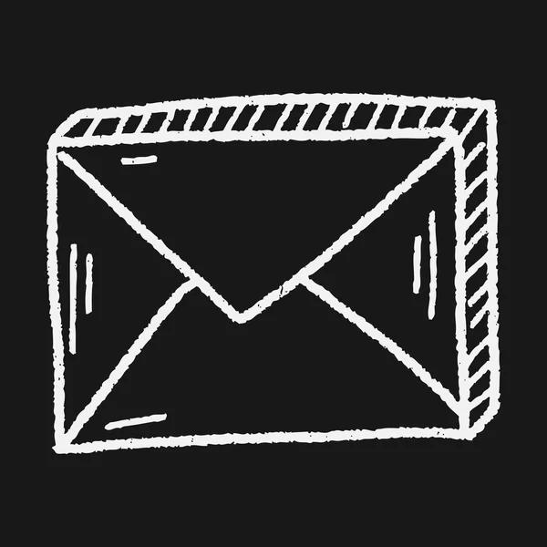 Каракули отправки почты — стоковый вектор