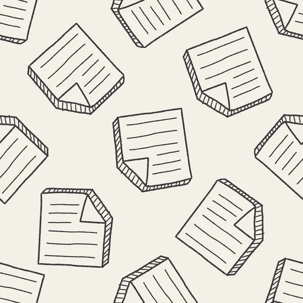 Documento doodle — Vector de stock