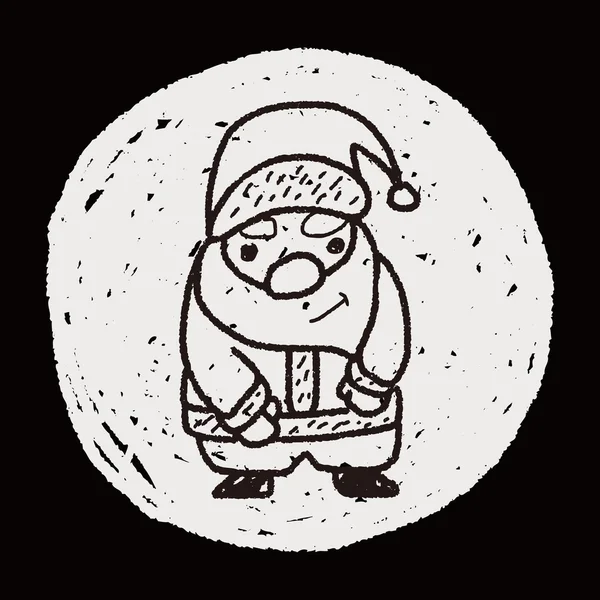 Santa claus doodle — Stockvector