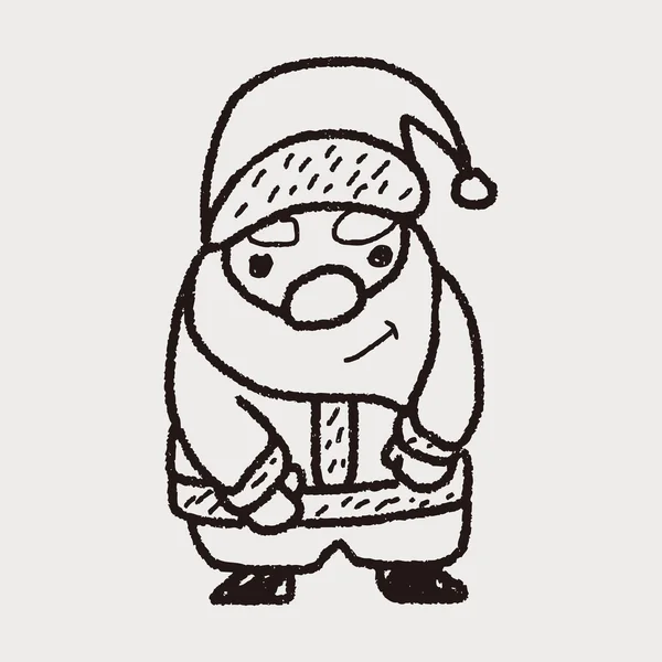 Papai Noel doodle — Vetor de Stock