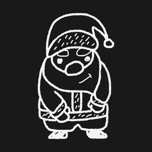 Papai Noel doodle — Vetor de Stock