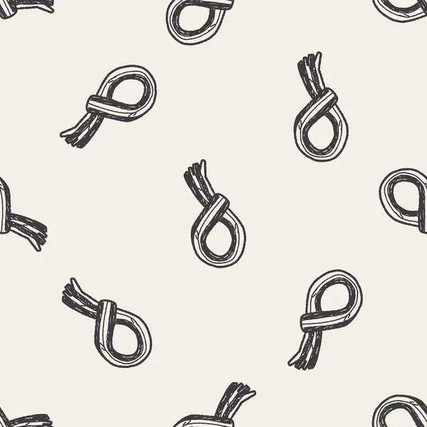 冬のスカーフ落書きのシームレスなパターン背景 — ストックベクタ