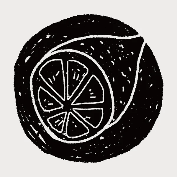 Citron doodle — Stockový vektor