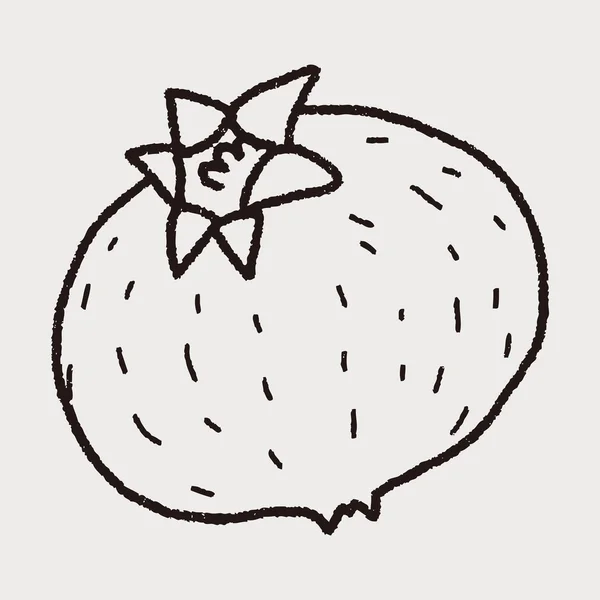 Doodle φρούτα του πάθους — Διανυσματικό Αρχείο