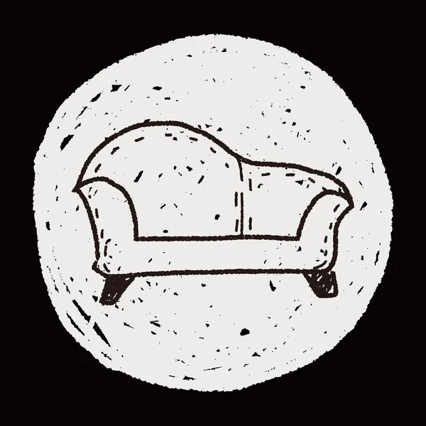Doodle καναπέ — Διανυσματικό Αρχείο