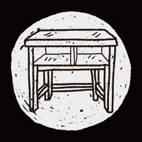 Garabato de mesa — Archivo Imágenes Vectoriales