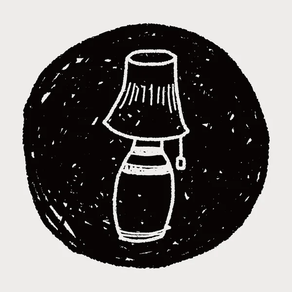 Lamp doodle — Stock Vector